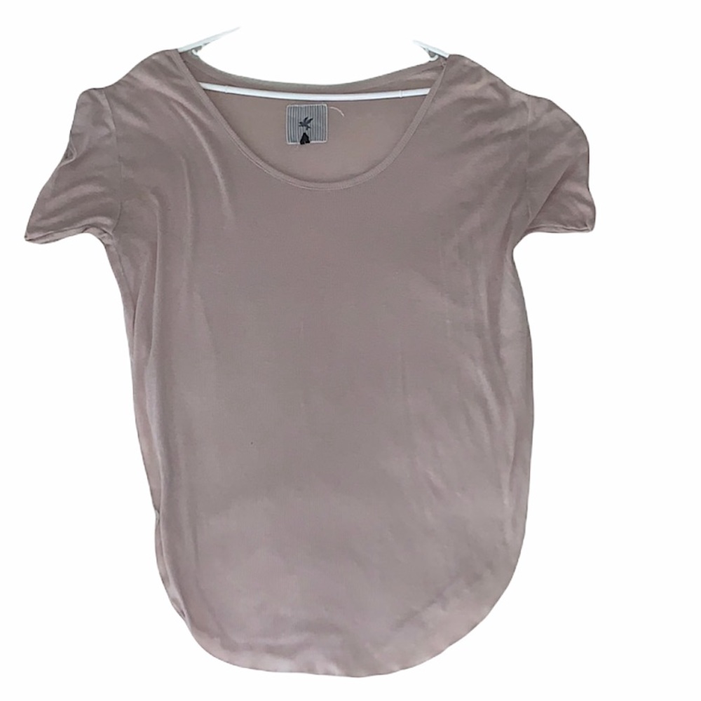 One teaspoon Nude ribbed T-shirt